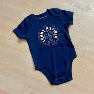 Tommy Hilfiger Navy Baby Onesie